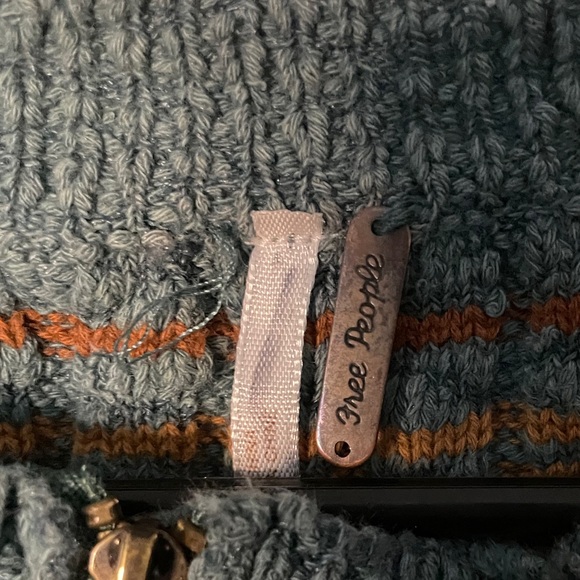 Free PeopleRibbed Striped Henley Sweater - Picture 4 of 7